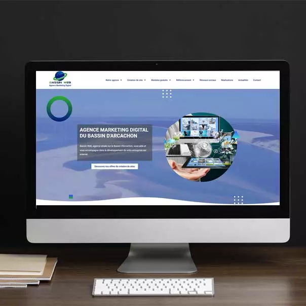 Réalisations de création de sites Bassin Web